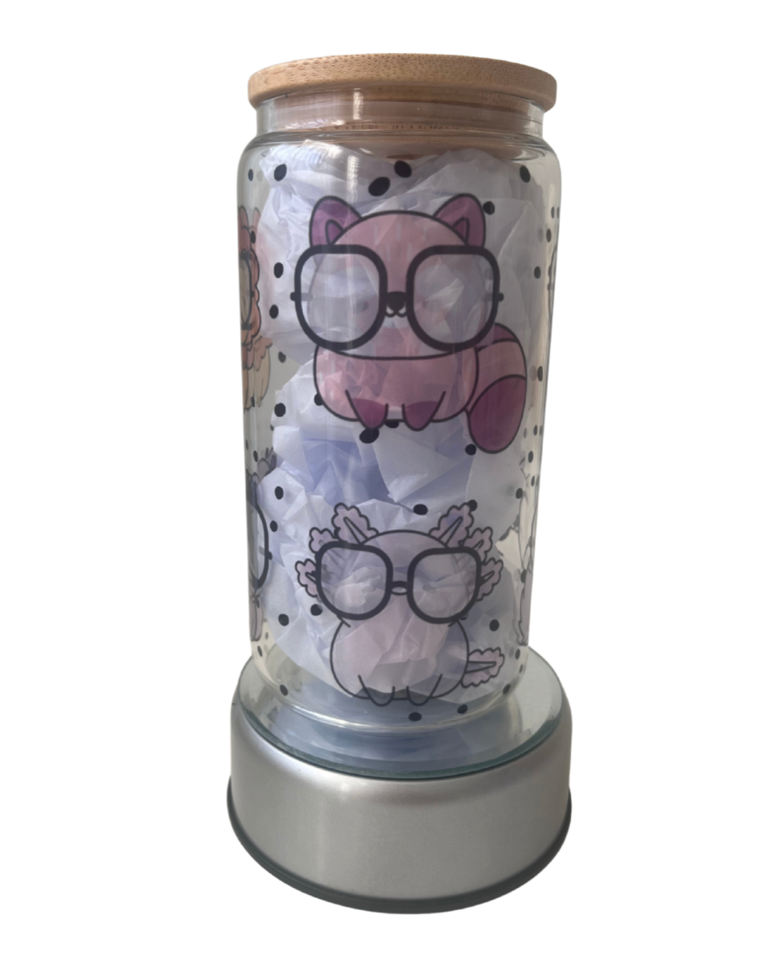 Im Looking At You - 16oz Glass Can Tumbler with Lid & Straw  Pre-Made Printed Designs